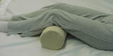 Round Foam Bolster with Beige Terry Custom Cover 