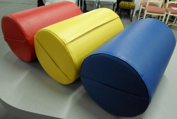 Rebonded Round Foam Bolster with Custom Vinyl Cover