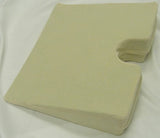 Orthopedic Wedge Cushion with Beige Terry Cloth Cover