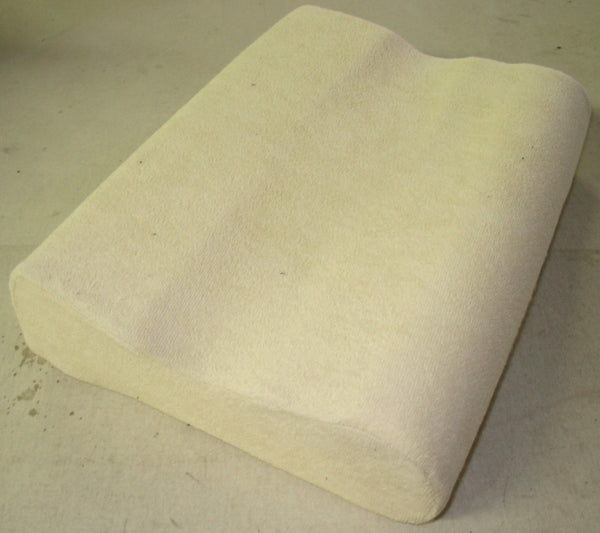 Contoured Foam Pillow with Terry Cloth Cover 