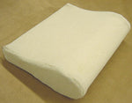 Contoured Foam Pillow for Neck Relief with Terry Cover
