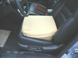 Car Wedge, Chair Pad With Beige Terry Cloth Cover