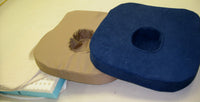 Oval Donut Seat Cushion with Terry Cloth Covers 