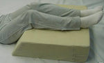 Angled Leg Wedge with Beige Terry Cloth Cover 