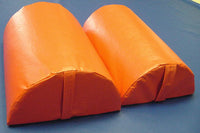 Rebonded Half Bolster with Custom Vinyl Cover 